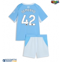 Otroški Nogometni dresi Manchester City Antoine Semenyo #42 Domači 2026-27 Kratek Rokav (+ Kratke hlače)